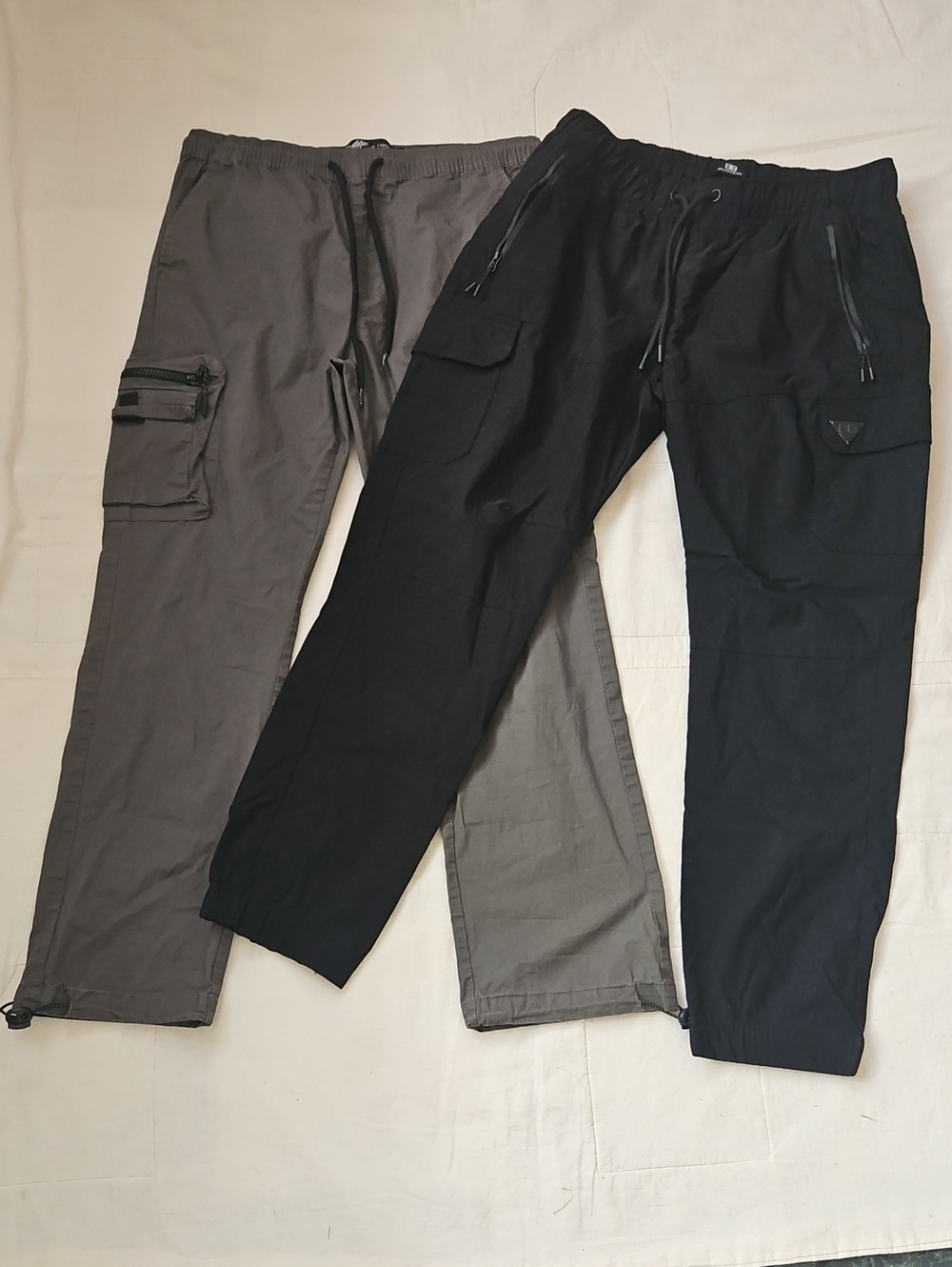 Brooklyn Cloth Benjamin Black Men's Cargo Pants – Black and Gray Size M
